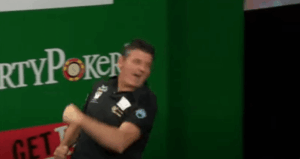 Read more about the article Darts icon was booed off stage after furious reaction to opponent’s celebration