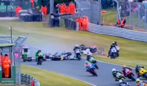 Read more about the article ‘Severe and catastrophic’ – Race cancelled after horror crash with 11-bike pile-up as medics rush onto track