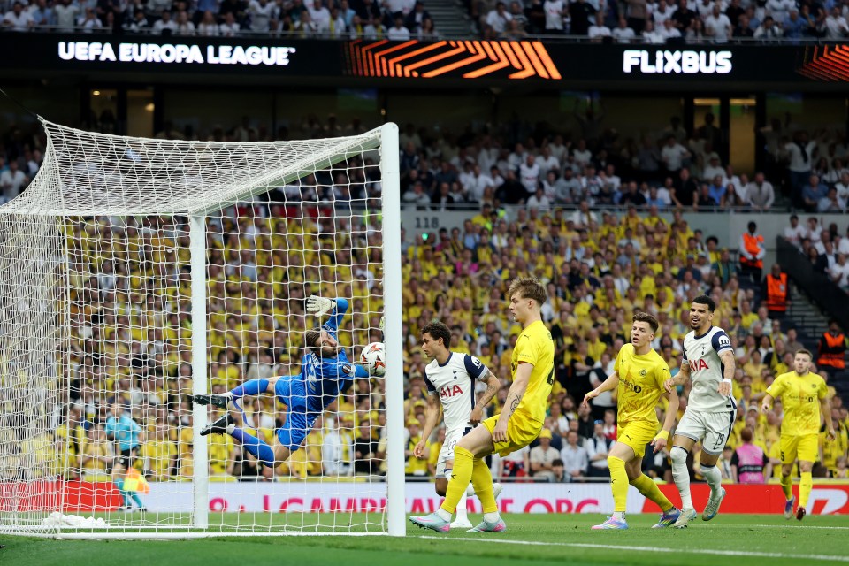 You are currently viewing Tottenham Hotspur in 54-year first as Brennan Johnson creates Europa League history