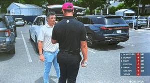 Read more about the article Rory McIlroy snubs media again after PGA Championship horror show but has words with Jon Rahm in car park before leaving