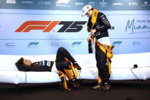 Read more about the article ‘He was on the ground clinching his stomach’ – George Russell in surprise F1 disappearance