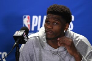 Read more about the article ‘Good guys don’t die’ – Anthony Edwards brutally mocks ‘Lakers in 5’ meme as Shannon Sharpe backtracks on viral prediction