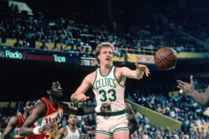 Read more about the article ‘Hasn’t done it’ – Larry Bird savagely responded to Patrick Ewing’s claim he used to ‘bust him’ up