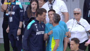Read more about the article FA Cup final threatens to descend into chaos as rival benches square off in heated touchline bust-up