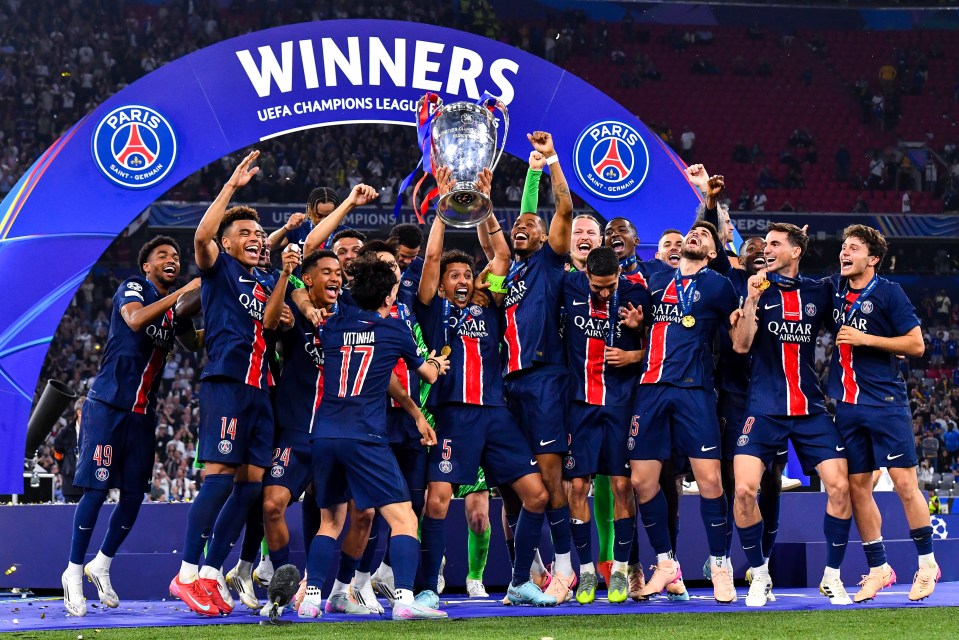 You are currently viewing ‘Never going to forget’ – PSG president thanks Lionel Messi, Kylian Mbappe and Neymar for role in Champions League triumph