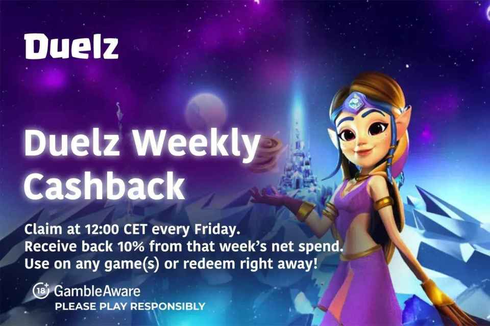 You are currently viewing Earn Weekly Cashback every Friday with Duelz and re-enter the battle for lucrative prizes