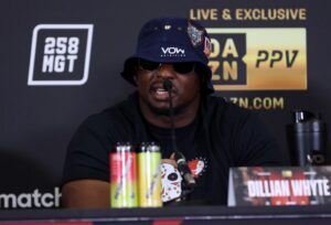 Read more about the article Dillian Whyte withdraws from Fabio Wardley undercard days before fight as big opportunity emerges