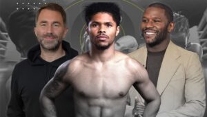 Read more about the article Shakur Stevenson responds to Floyd Mayweather offer and provides clarity on Eddie Hearn deal
