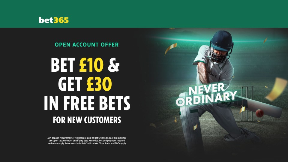 You are currently viewing IPL final betting offer: Bet £10 and get £30 in free bets with bet365