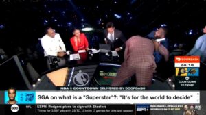 Read more about the article Shaq crashes NBA Countdown set and tackles Kendrick Perkins live on air