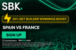 Read more about the article Spain v France betting offer: Get a 30% winnings boost on bet builders with SBK