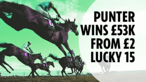 Read more about the article Racing punter scoops £53k payout from £2 Lucky 15 bet